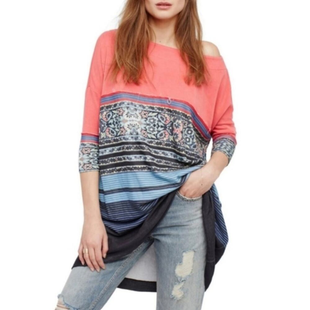 Free People Steppin' Out Tunic Shift Dress Oversized Size Small